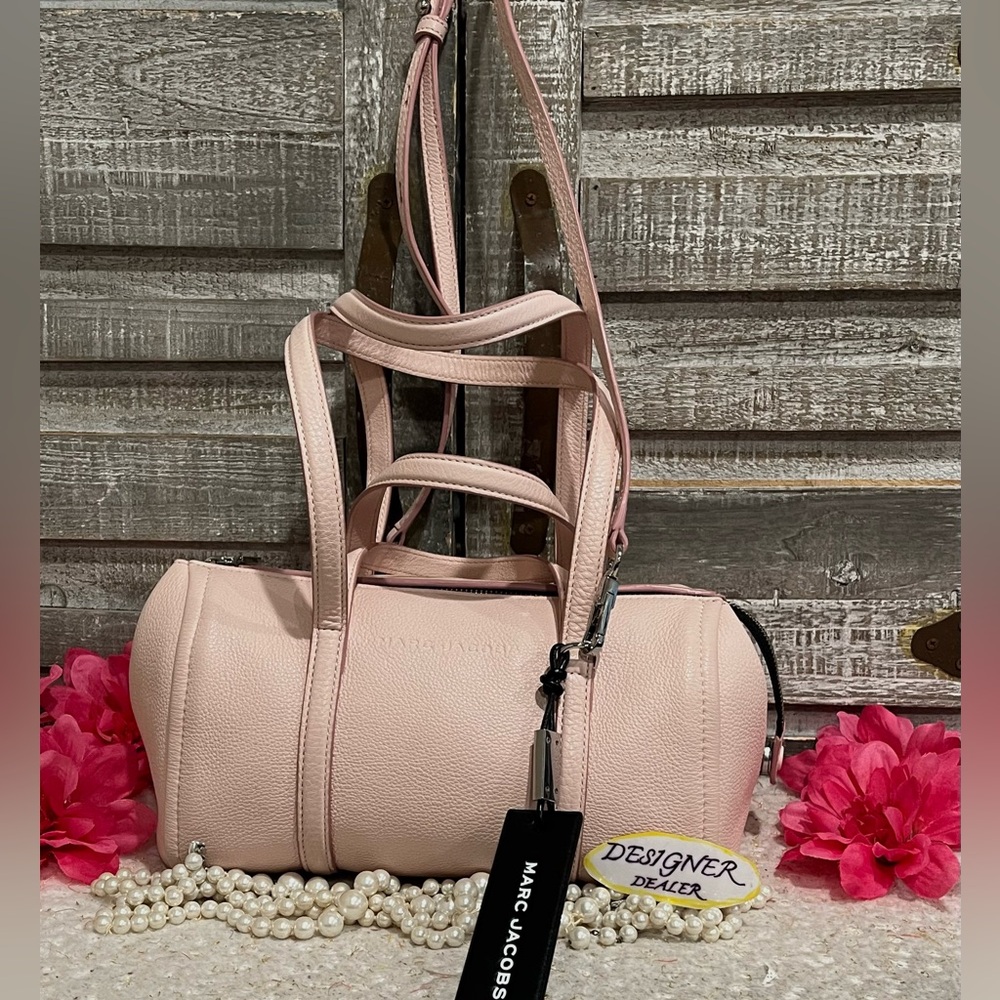 MARC JACOBS THE TAG Bauletto 26 Blush Leather Satchel Shoulder Bag VGC! RARE!